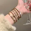 Aço titânio não desbota estrela bebê homemzinho pulseira de cintura feminina alta qualidade simples anel pulseira nicho luxo leve estilo ins