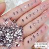 Decorações Coloridas Quadradas para Unhas com Borda Chanfrada e Fundo Plano para Venda por Atacado, Strass para Unhas Longos em Tira de Cristal K9 Corte Huazi