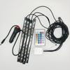 Luz ambiental LED para coche uno arrastra cuatro 36 luces 72 luces control remoto colorida decoración de coche luz ambiental de pie