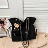 Colección Otoño 2026: Bolso Cubo con Cordón Único, Bolso Cruzado/de Hombro Minimalista y de Moda Estilo Coreano para Viajes Diarios para Mujeres
