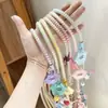 Lanyard para teléfono, estilo cruzado, diseño colorido inspirado en la dopamina, correa larga ajustable para funda de teléfono, cordón de seguridad antirrobo para teléfono