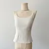 Empaque para Colgar Ropa Camisola Clásica de Color Sólido con Almohadilla Integrada en el Pecho Estilo Coreano Camiseta Básica de Primavera y Verano para Mujer para Usar Afuera