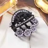 Pinza para el Cabello Viral de Moda para Mujer, Pasador de Flor Completo de Diamante, Pinza para el Cabello de Alta Gama, Pinza Pequeña para el Cabello, Accesorio para el Cabello, Nuevo Modelo 2024