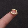 Nuevo circonio estilo coreano temperamento simple fila taladro hebilla de oreja para mujer pequeño fresco arete redondo pequeño piercing joyería