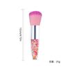 Mango Transparente de Tubo de Perforación Loosers Brocha de Maquillaje Paquete Individual Cono Acrílico Gránulos de Cristal Brocha de Maquillaje Bala