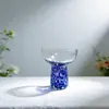 Venta al por mayor de fabricantes Tazas de Vidrio de Puntos Multicolor Personalizadas Estilo Retro Europeo y Americano Tazas de Cóctel Tazas de Vidrio para Jugo en Casa