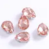 Rhinestones de Garra de Cristal de Gota de Agua, Rhinestones de Vidrio de Garra Única Cosidos a Mano en Cuatro Esquinas, Joyería y Accesorios para Ropa DIY