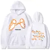 Moletom com Capuz Casual Estampado com Fio e o Texto "Recorri Esta Galáxia Por Ti"