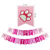 Nueva Bandera de Jalar para Fiesta de Cumpleaños de Perro Mascota Huella de Pata de Perro Suministros Decorativos para Fiesta Pancarta Bandera Cola de Pescado en stock