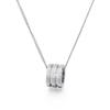 Estilo Coreano Nuevo Acero de Titanio Pequeño Collar Clavícula Cintura Barbada Moda Elegante Colgante de Zirconia Collar Simple para Mujer