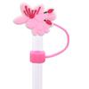 Nova Tampa de Palito de Borracha Macia de PVC com Desenho de Flor Rosa da Moda, Tampa de Palito à Prova de Poeira Destacável 8/10mm para Festa