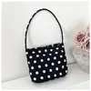 Moda Primavera 2026 Bolso de Hombro de Nailon de Lunares Nuevo para Mujer Versátil Bolso de Axila Moda Lindo Bolso de Mujer Bolso de Mano Pequeño