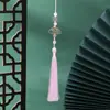 Ventoinha de Bambu Verde Borboleta Pingente de Borla Novo Estilo Estilo Antigo Acessórios Hanfu Estilo Étnico Broche Qipao Feminino 13cm Borla