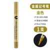 Caneta Metálica Signature Caneta Metálica Alto Brilho Ponta Macia Caneta de Tinta Dourada e Prateada Caneta de Assinatura para Atividades Cartão de Felicitações para Contas Manuais Pincel Macio