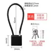 Cesta para vehículo eléctrico casco candado antirrobo candado de combinación candado pequeño para armario candado de puerta de alambre para el hogar impermeable y a prueba de óxido