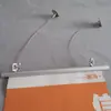 Exposición Aleación de Aluminio Barra Redonda de Aluminio Tela Spray Doble Cara Clip Tela Negra Uso Varilla de Suspensión para Bandera Colgante Clip para Supermercado Centro Comercial Mástil de Bandera Rollo Colgante