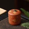Latas de Té de Arena Morada tamaño pequeño Latas Selladas Té Pu'er Doméstico a Prueba de Humedad Tanques de Almacenamiento de Té de Cerámica Almacenamiento de Té Pu'er Tanques de Almacenamiento