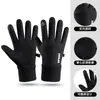 Guantes de Ciclismo Juveniles de Invierno para Hombre Pantalla Táctil Forrados de Felpa Para Conducir Antideslizantes Para Escuela Secundaria Montañismo Motocicleta Guantes Cálidos