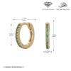 Suministro Exclusivo Transfronterizo de Pendientes de Plata de Ley S925, Aros de Oreja de Moda con Circonita de Colores Microincrustada, Exquisitos Clips para Orejas de Circonita, Venta al por Mayor Directa desde la Fábrica de Origen