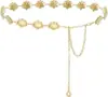 Cadena de Cintura de Metal Plateado con Corazón Estilo Retro Bohemio para Mujer, Accesorio de Cinturón de Nicho de Gama Alta, Estilo Étnico para Faldas