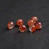 Flor de Resina Roja Natural Cuentas Sueltas Pulsera de Cristal Fantasma Rojo para Mujeres Pulsera Multigemas DIY Hecha a Mano Accesorio de Cuenta Individual