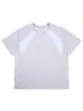 Camiseta Retro de Manga Corta Nanxia Estilo Americano, Transpirable y de Secado Rápido para Verano, Bloques de Color Frescos, Ropa Deportiva