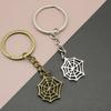 Llavero Telaraña Colgante Hueco de Aleación Color Bronce Plateado Encanto Shein Temu Aliexpress Amazon