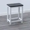 Bancos de Taller, Bancos de Operación de Fábrica, Bancos de Trabajo, Taburetes Cuadrados Pequeños de Acero y Madera, Bancos de Hierro para Comida Rápida, Bancos Metálicos de Entrenamiento