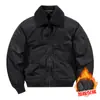Jaqueta Acolchoada Grossa de Algodão Masculina Nova para Outono e Inverno com Gola de Pelo Removível Roupa Externa Casual Quente Gola Alta Jaqueta Acolchoada de Algodão 7911