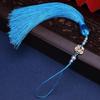 Novo Leque Redondo Estilo Chinês com Pérolas, Pingente de Borla Estilo Antigo, Leque Dobrável DIY, Broche para Qipao, Acessório de Roupa, Pequeno Pingente para Bolsa de Qipao