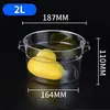 Contenedor Redondo de Almacenamiento Comercial, Contenedor Transparente para Alimentos y Granos con Tapa, Contenedor de Arroz, Contenedor de Cereales, Contenedor de Harina, Especialmente Diseñado para Gatos