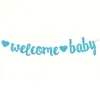Bienvenido Bebé Banner de Fiesta de Revelación de Género y Baby Shower Decoración de Fiesta de Bienvenida al Bebé
