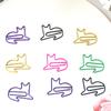 Clip de papel de gatito colorido forma creativa pin animal lindo clip de papel forma especial pin venta al por mayor entra en venta caliente