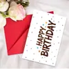 Colección de Tarjetas de Felicitación de Cumpleaños Nuevas Transfronterizas Animal Texto Mensaje de Cumpleaños Universal Tarjeta Plegable con Sobre