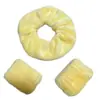 Scrunchie de Toalha para Secar Cabelo Extra Grande, Elástico de Cabelo de Pelúcia Fortemente Absorvente, Suave nos Cabelos, Dupla Utilização para Lavar o Rosto e Secar o Cabelo