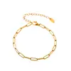 Pulseira Ins Cubo de Açúcar Esmalte de Aço Inoxidável Zircônia Peixe Pequeno Colorido Moda Versátil Joia Banhada a Ouro Real 18K