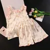 Pijama Feminino Conjunto de Camisola e Shorts 2026 Novo Verão Fofo Conjunto de Dormir Infantil para Meninas Jovens