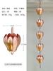 Villa Copper Acorn Rain Chain Corrente de chuva para beirados japoneses Corrente de guia de água para canal de água da chuva ao ar livre Corrente de guia de água