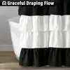 Cortina de Ducha de Encaje Lolita de Amazon Hecha a Medida Baño Estilo Americano Empalme Cortina Divisoria de Baño Cortina de Ventana Artesanal Venta al por Mayor