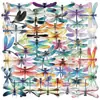 50 Adesivos de Libélula Desenho Animado Graffiti Transparente À Prova d'Água Material para Diário DIY Decoração de Celular Mala Adesivos