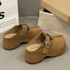 Zapatos Birkenstock Retro de Suela Blanda para Mujer, Zapatos Casuales Transpirables Versátiles de Moda, Mules, Zapatos sin Cordones, Zuecos Cerrados Adelgazantes