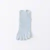 Calcetines de Cinco Dedos para Mujer, Verano, Malla Fina, Diseño Hueco, Absorbentes de Sudor, Resistentes al Olor, Calcetines Cortos Antideslizantes, Calcetines Deportivos de Algodón Puro con Separación de Dedos