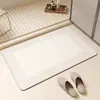 Tapete de Chão de Lama Diatomácea Estilo Nórdico para Casa, Banheiro, Porta de Banheiro, Absorvente de Água, Antiderrapante, Resistente ao Desgaste, Resistente à Sujeira, Fácil de Limpar