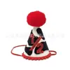 Chapéu de Pom-Pom com Estampa de Vaca Número 1/2 Coroa para Festa de Primeiro Aniversário Adereço para Foto de Bebê de Meio Ano