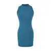 Vestido Feminino 2026 Verão Novo Estilo Garota Picante Desejo Puro Sem Mangas Gola Halter Emagrecedor Sexy Bodycon Curto