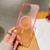 Adecuado para Iphone15Promax Transparente Esmerilado 13 Magnético de Gama Alta Apple 14 Funda para Teléfono Móvil Todo Incluido Anti-Caída 12
