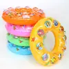 Anillo de Cristal de Dibujos Animados al por Mayor en Stock del Fabricante Anillo Grueso de Doble Capa de Burbuja Anillo Flotante de Natación para Juegos Acuáticos Infantiles de PVC