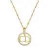 [Acero de Titanio] Diamante Completo CD Lujo Ligero Elegante Precioso Collar de Diamantes Completo para Mujer Celebridad de Internet Versátil Cadena de Clavícula Cadena de Acero de Titanio