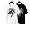 Camiseta de Manga Corta para Hombre 2026, Tendencia de Moda de Verano, Versátil Cuello Redondo Estampada Holgada Casual, Mayoreo