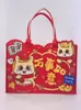 Bolsa de Feltro Personalizada Ano do Carneiro 2026 Novo Estilo Espessa Grande Capacidade Bolsa Tote Criativa Presente de Ano Novo Bolsa Tote da Moda